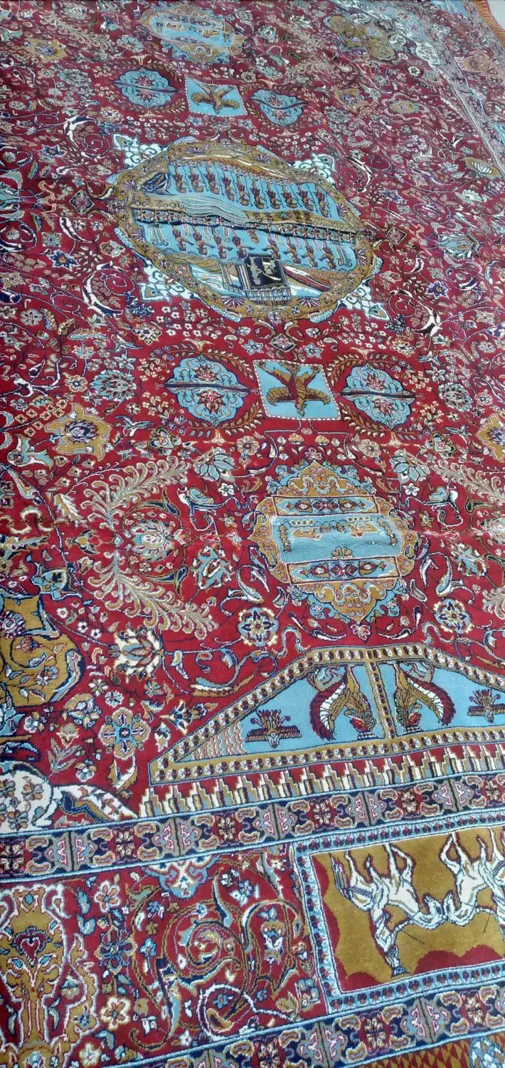 فرش ۱۲ متری تمام نخ|فرش|دره شهر, |دیوار