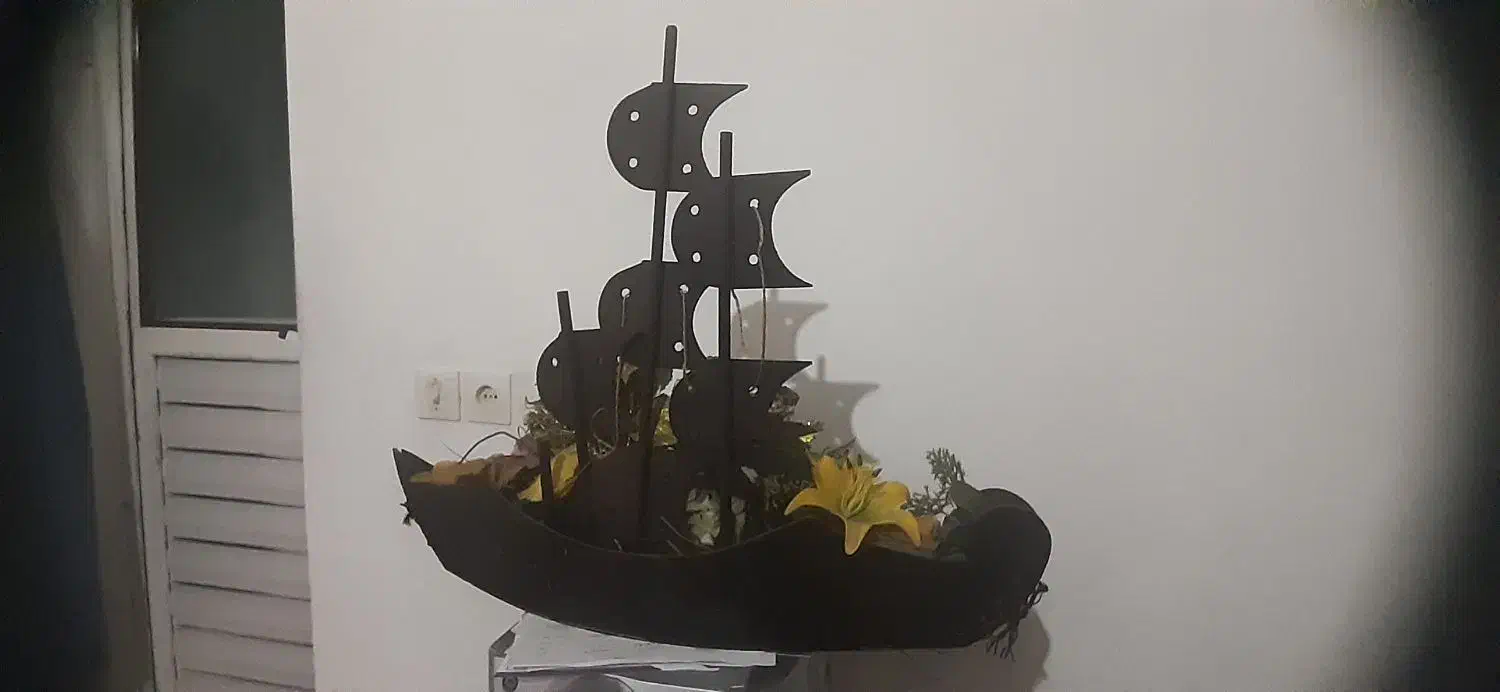 کشتی چوبی|مجسمه، تندیس، ماکت|خرمدره, |دیوار