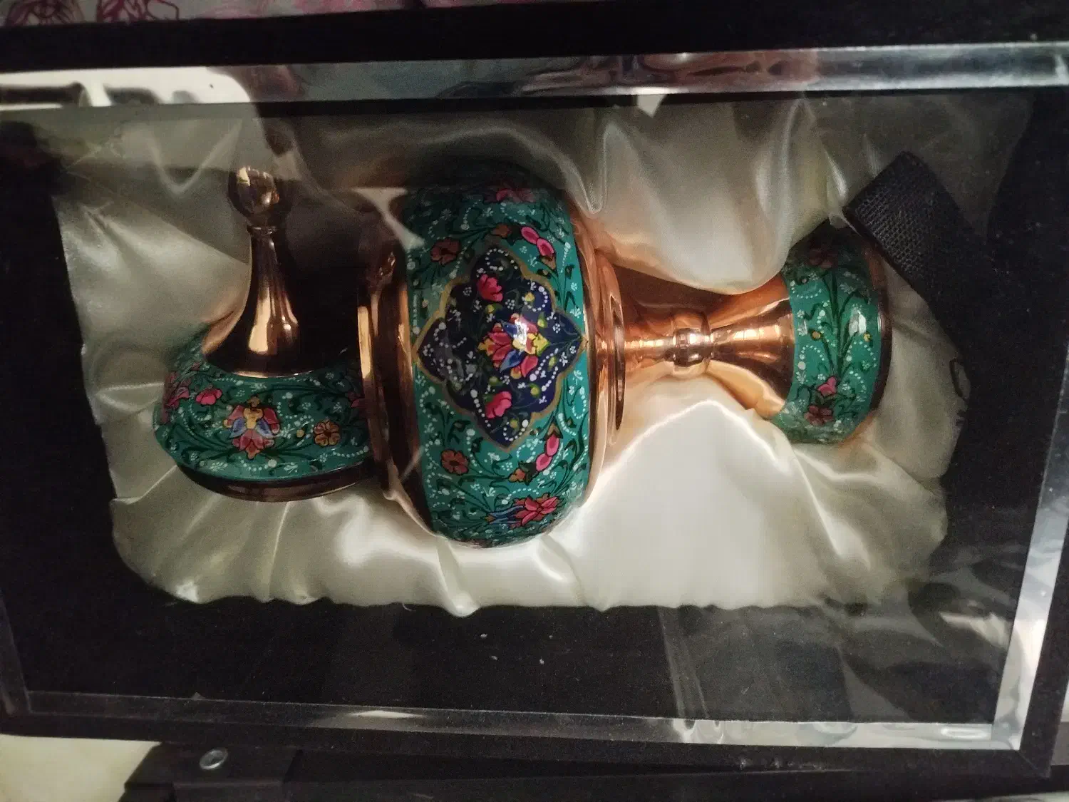 ظرف پایه دار مس و پرداز|ظروف سرو و پذیرایی|مشهد, آبکوه|دیوار