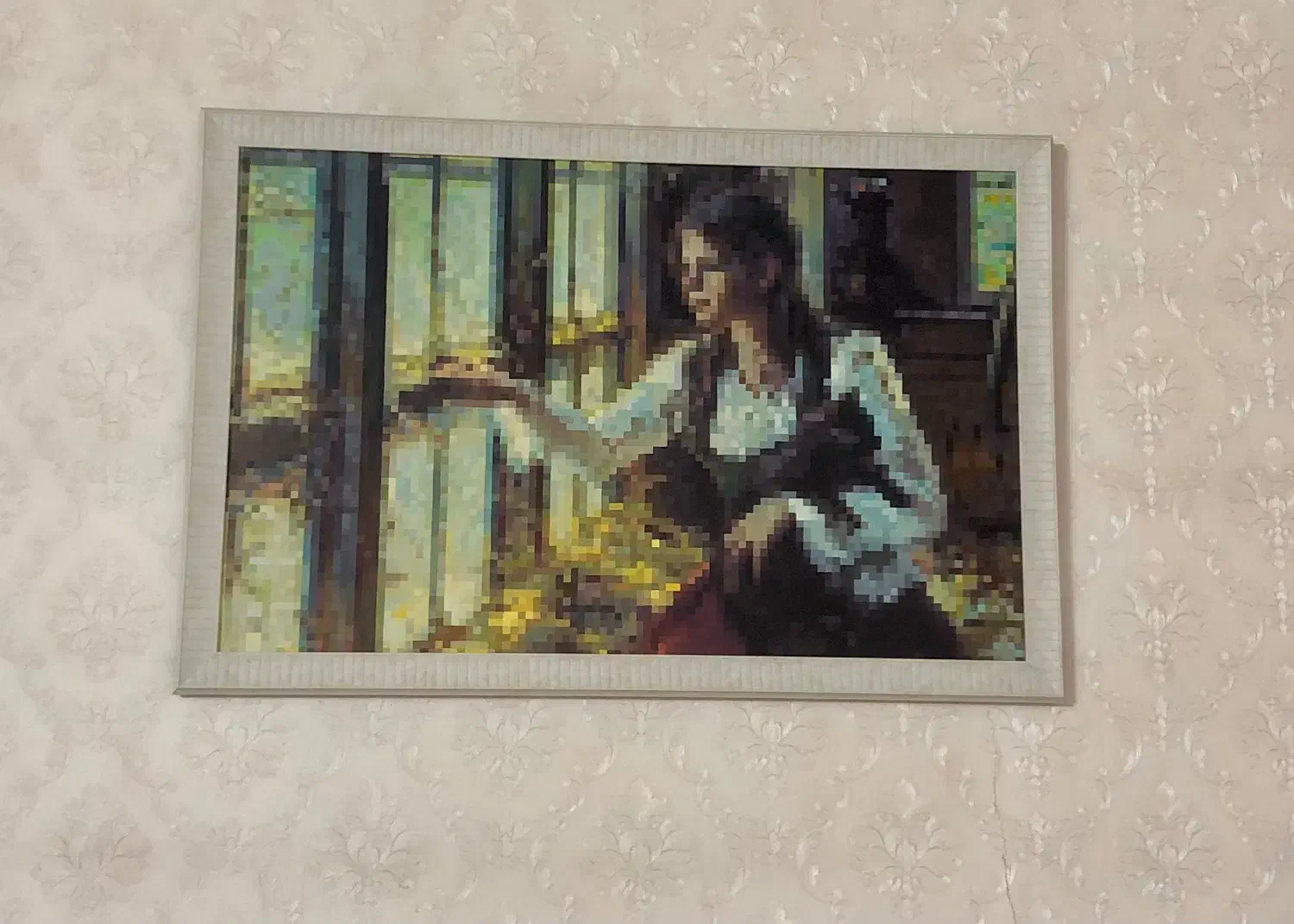 نقاشی رنگ روغن با تکنیک شطرنجی|تابلو، نقاشی، عکس|مشهد, رضاشهر|دیوار