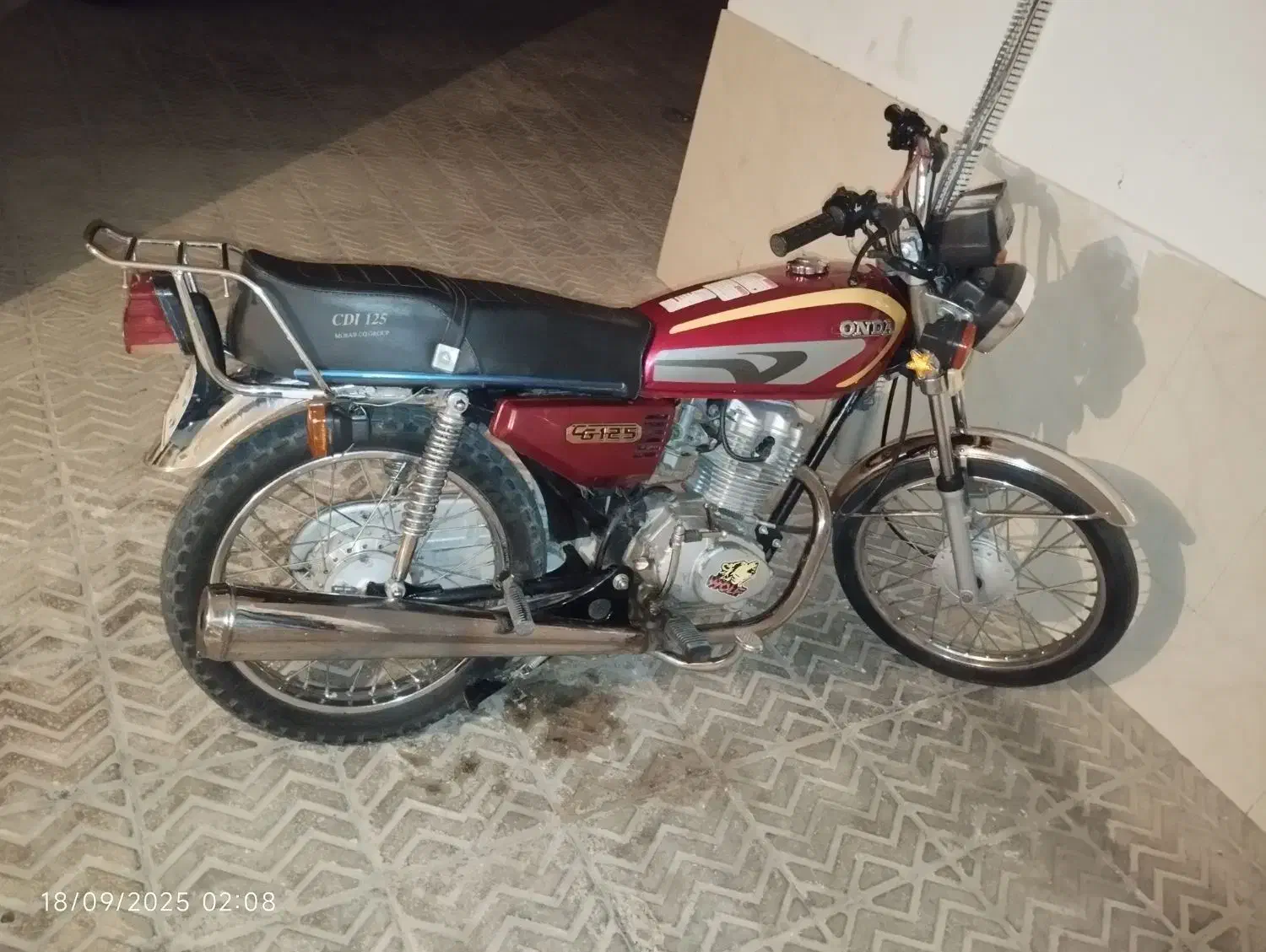 هندا125مزایده|موتورسیکلت|سرخه, |دیوار