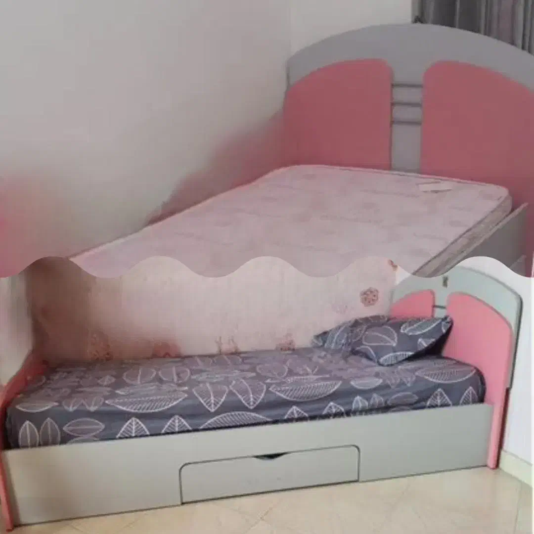 سه تکه تخت وکمدومیز آرایش برند آپادانا|تخت و سرویس خواب|یزد, |دیوار