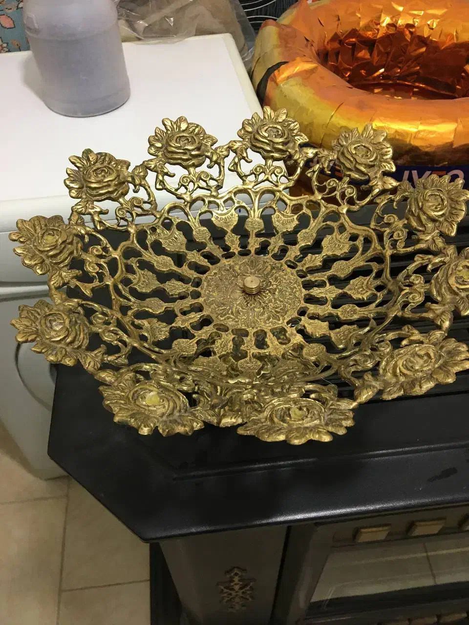 لوستر برنز|لوستر و چراغ آویز|هشتگرد, شهرک گلها|دیوار