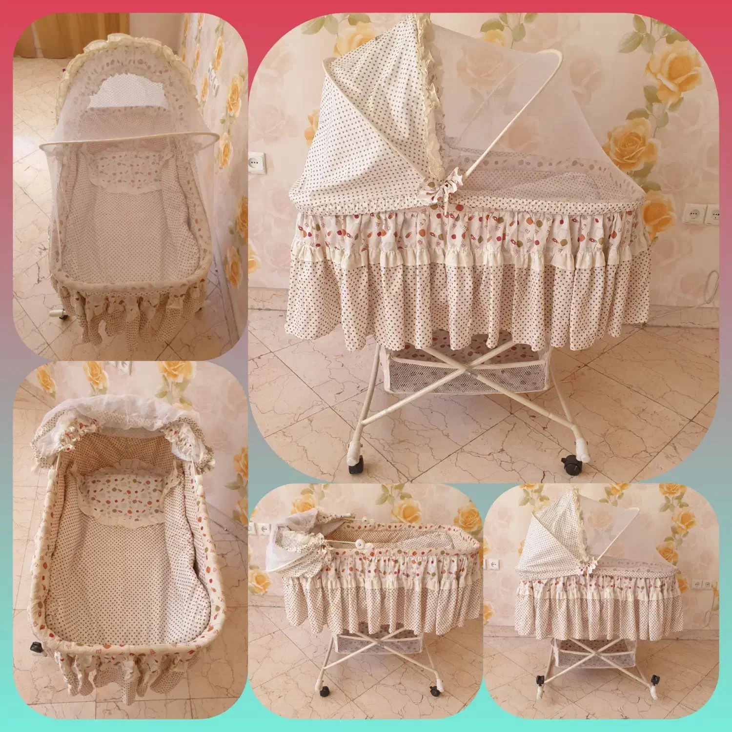 تخت نوزادنوجوان و گهواره|تخت و سرویس خواب|تهران, زرکش|دیوار