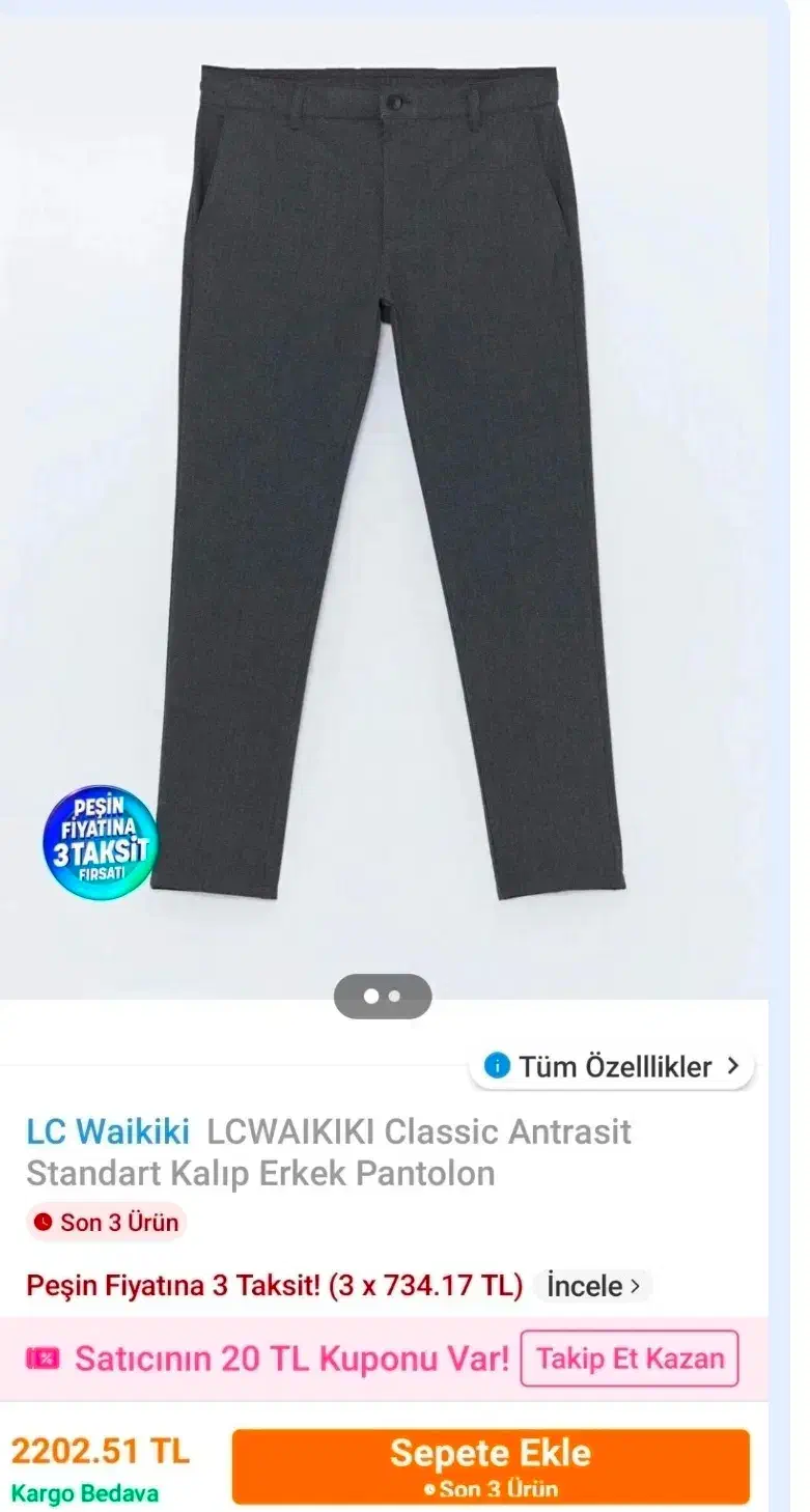 شلوار مردانه ال سی وایکیکی اصل|لباس|تهران, میرداماد|دیوار