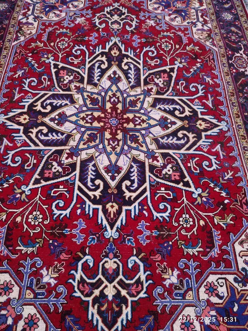 یک جفت فرش6متری هریس صمدخان ریزبافت|فرش|تبریز, |دیوار