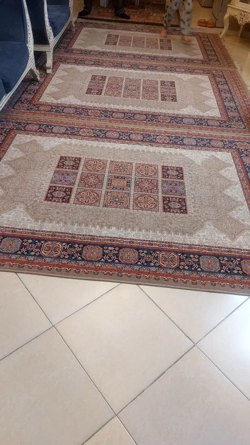 فرش ۴ متری در حد نو ۳ عدد|فرش|پاکدشت, پاکدشت (مامازند)|دیوار