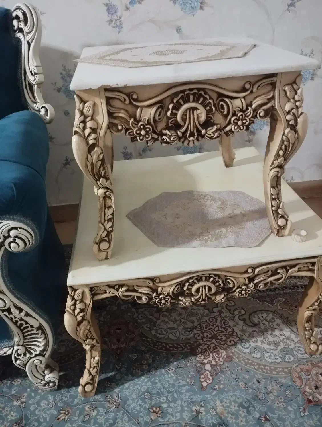 مبل سلطنتی 7نفره|مبلمان خانگی و میز عسلی|سنقر, |دیوار