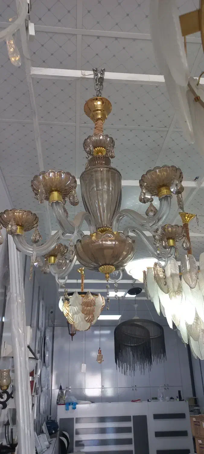 لوستر ۶ شعله|لوستر و چراغ آویز|سرپل ذهاب, |دیوار