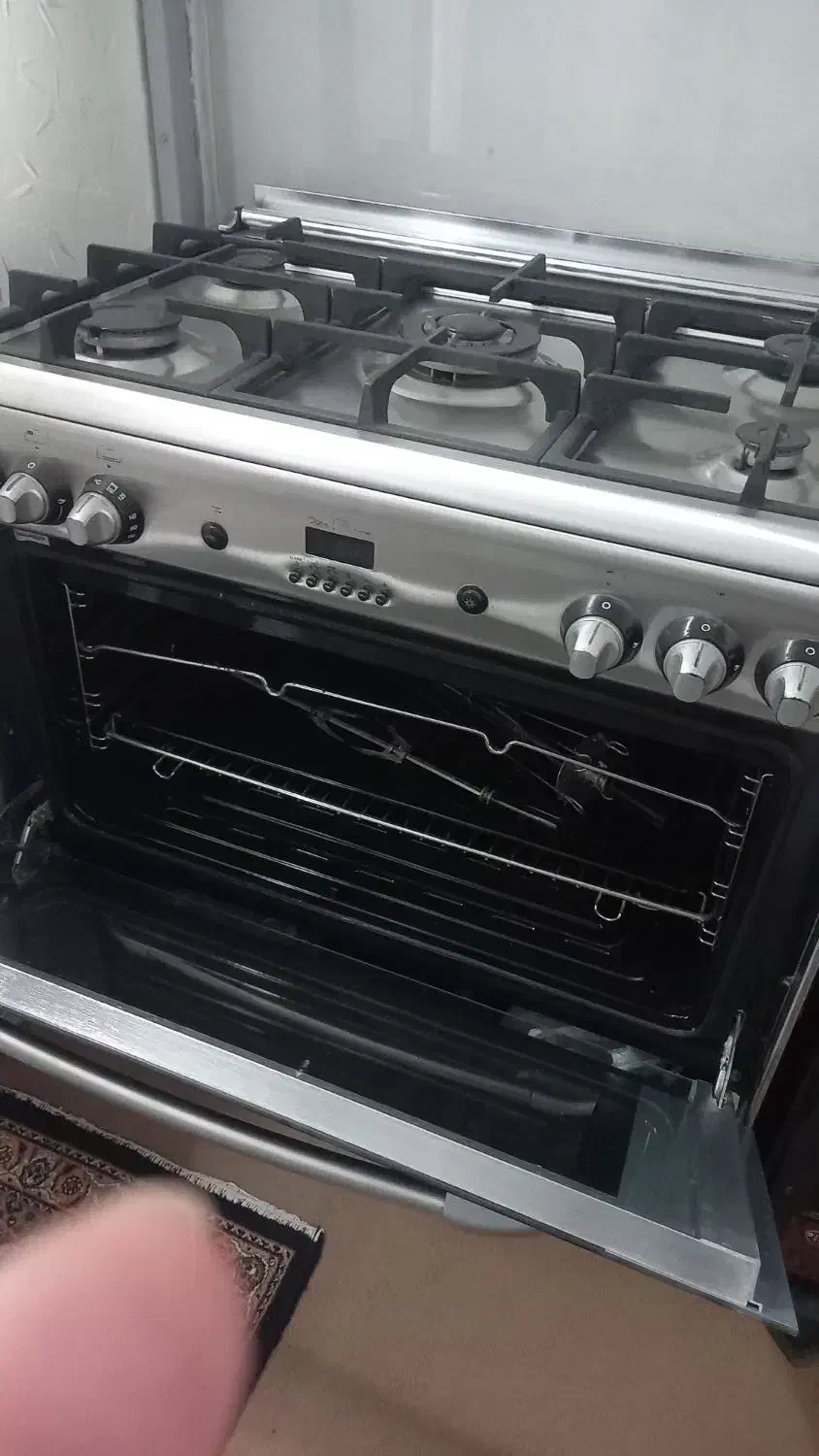 اجاقگاز فردار تمام استیل رزگاز ایتالیایی نو|اجاق گاز و لوازم برقی پختوپز|اردبیل, |دیوار