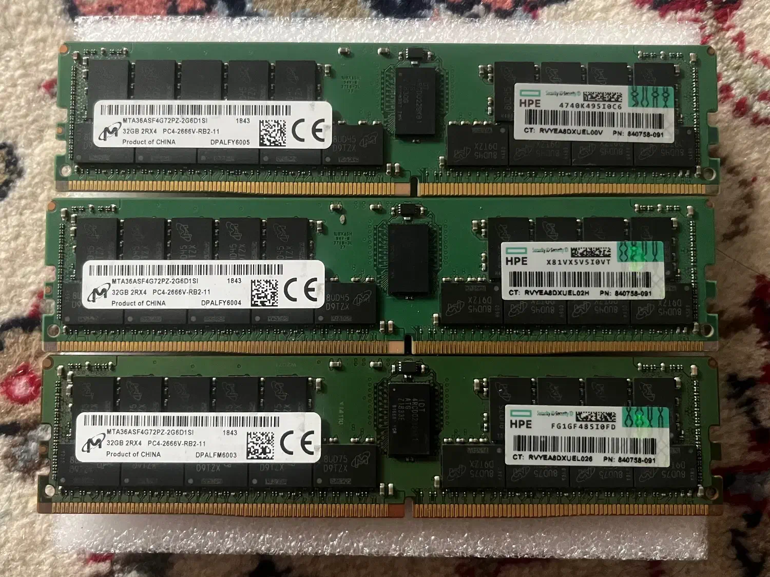 رم سرور و ورک استیشن 32 گیگ 2666|قطعات و لوازم جانبی رایانه|تهران, طرشت|دیوار