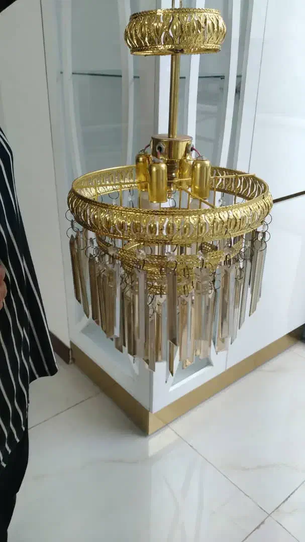 لوستر چشمه نور ۴شعله|لوستر و چراغ آویز|پیشوا, |دیوار