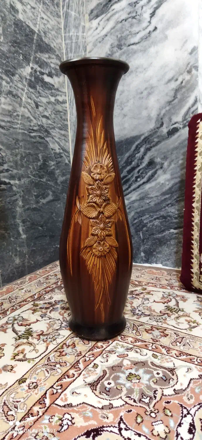 گلدان سفالی|گل مصنوعی|کامیاران, |دیوار