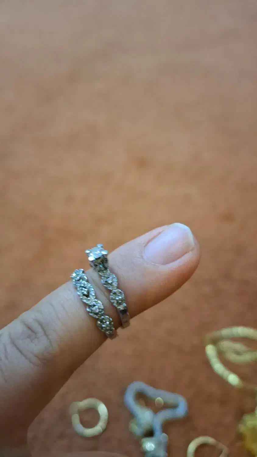 گوشواره و حلقه طلا بدون اجرت|جواهرات|کاشان, قطب راوندی|دیوار