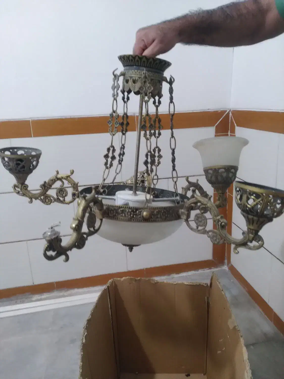 لوستر|لوستر و چراغ آویز|کرمان, |دیوار