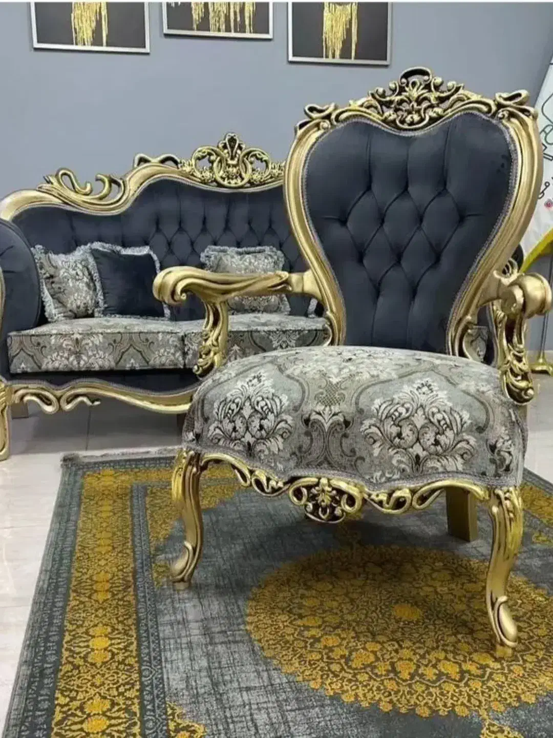 22مبل سلطنتی،اسفنج35،درتولیدی انصاری۱۱شهرمبل|مبلمان خانگی و میز عسلی|یاسوج, |دیوار