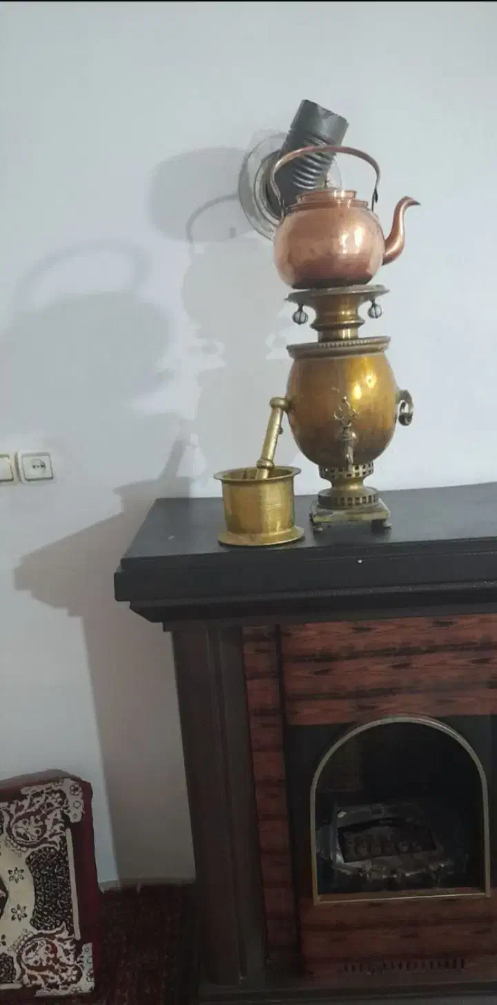 سماور زغالی قدیمی شش لیتر|سماور، چای‌ساز، قهوه‌ساز|مراغه, |دیوار