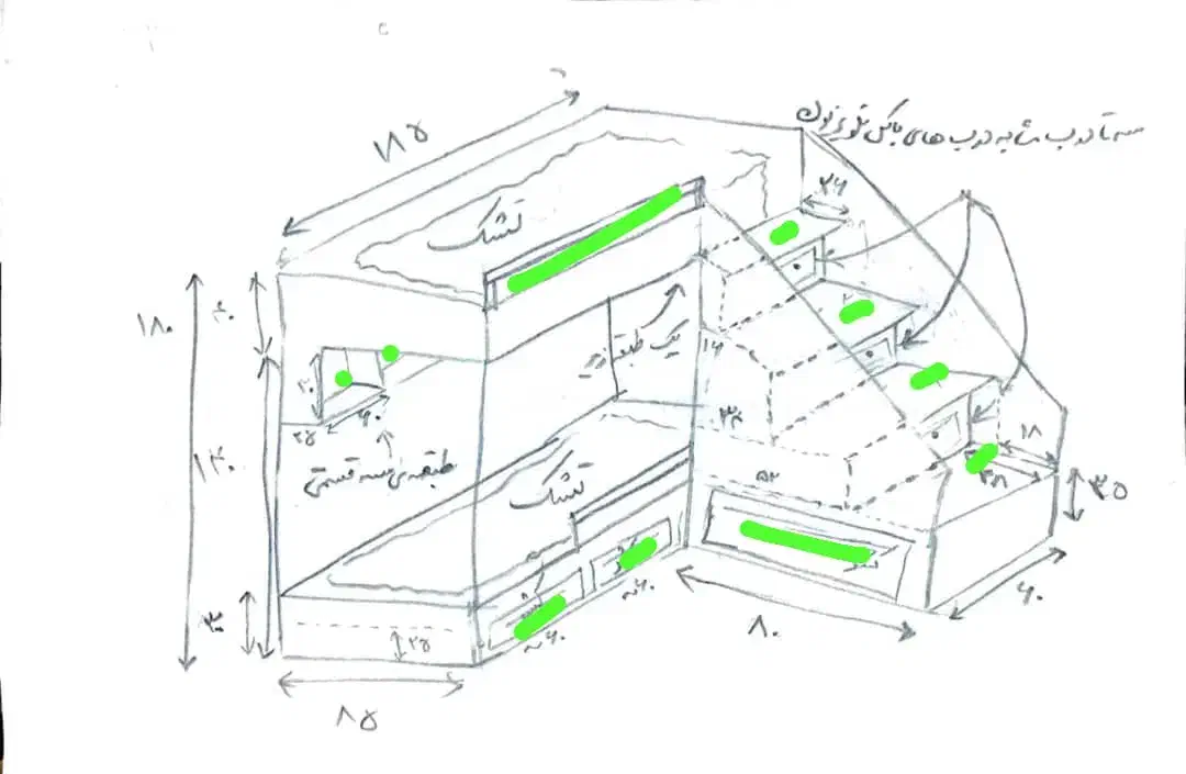 سرویس اتاق کودک کمجا و کامل|تخت و سرویس خواب|تهران, کن|دیوار
