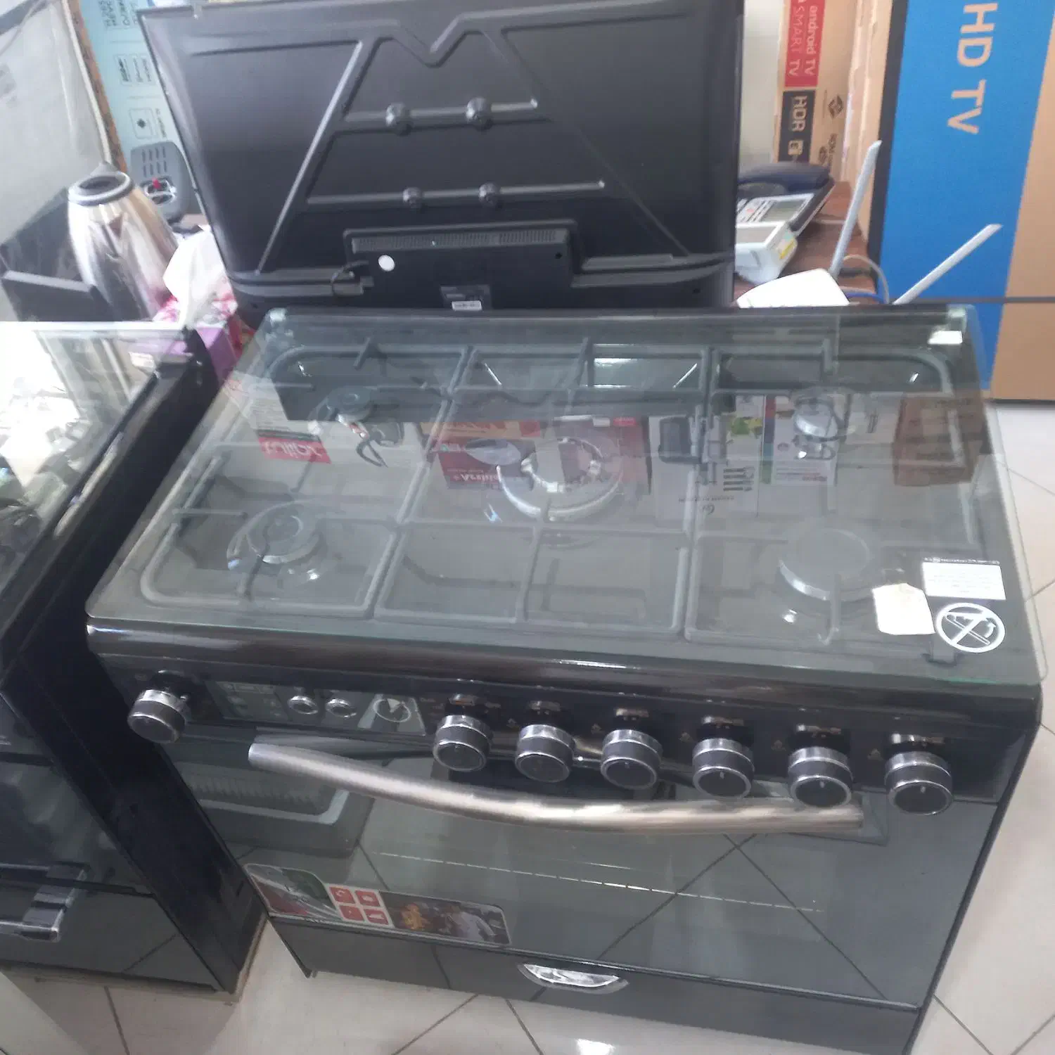 اجاق گاز فر دار پنج شعله|اجاق گاز و لوازم برقی پختوپز|آبسرد, |دیوار