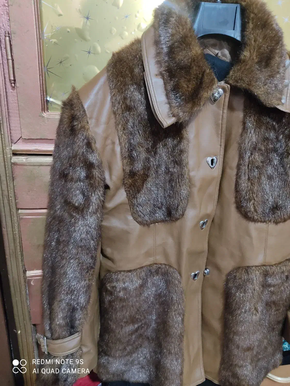 پالتو کتی چرم وخز اصل|لباس|الشتر, |دیوار