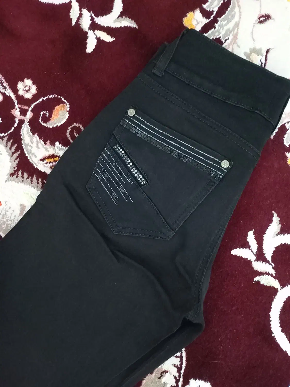 شلوار لی مشکی سایز 30قیمت پایین زدم|لباس|جهرم, |دیوار