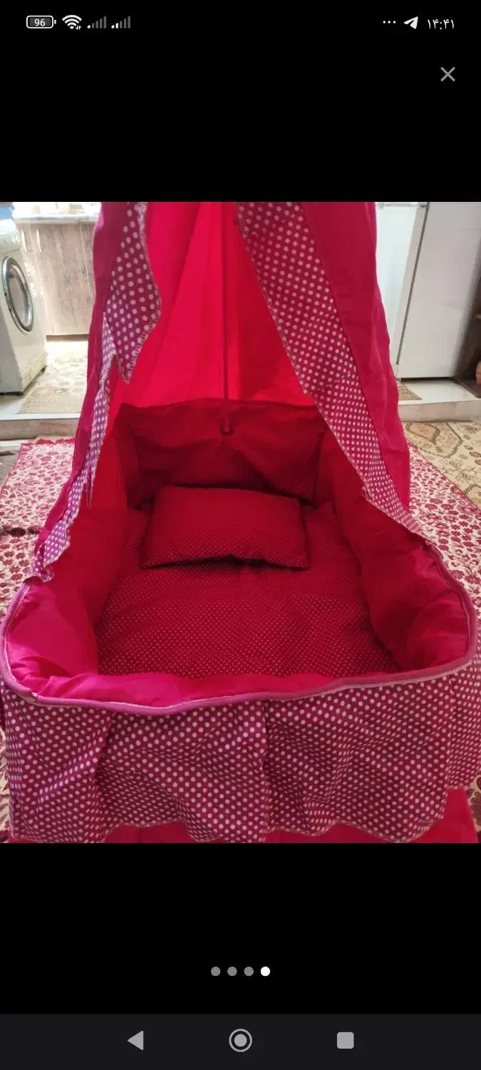 گهواره در حد نو سالم|تخت و صندلی بچه|قزوین, |دیوار