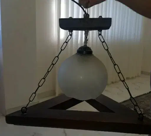 لوستر مینیمال تک شعله|لوستر و چراغ آویز|رشت, نظری|دیوار