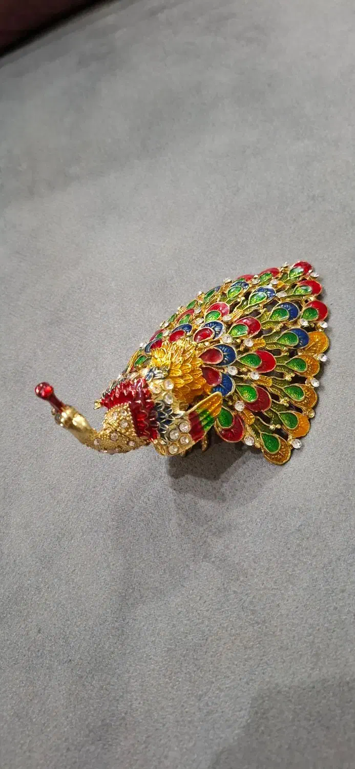 طاووس جا حلقه ای|مجسمه، تندیس، ماکت|مشهد, زمرد|دیوار