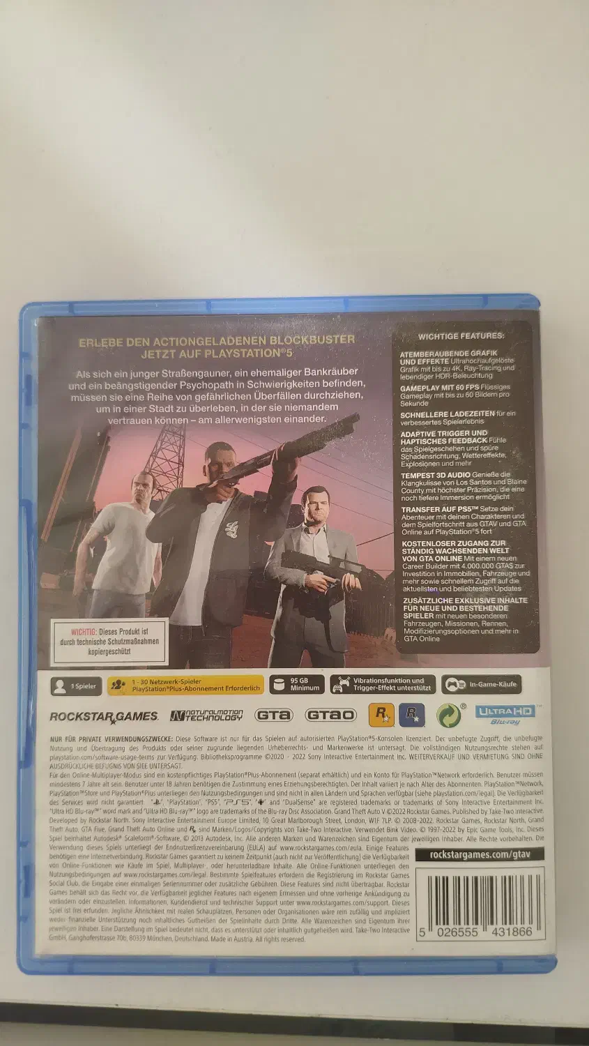 دیسک بازی جی تی ای وی پی اس فایو|کنسول، بازی ویدئویی و آنلاین|کرمانشاه, |دیوار