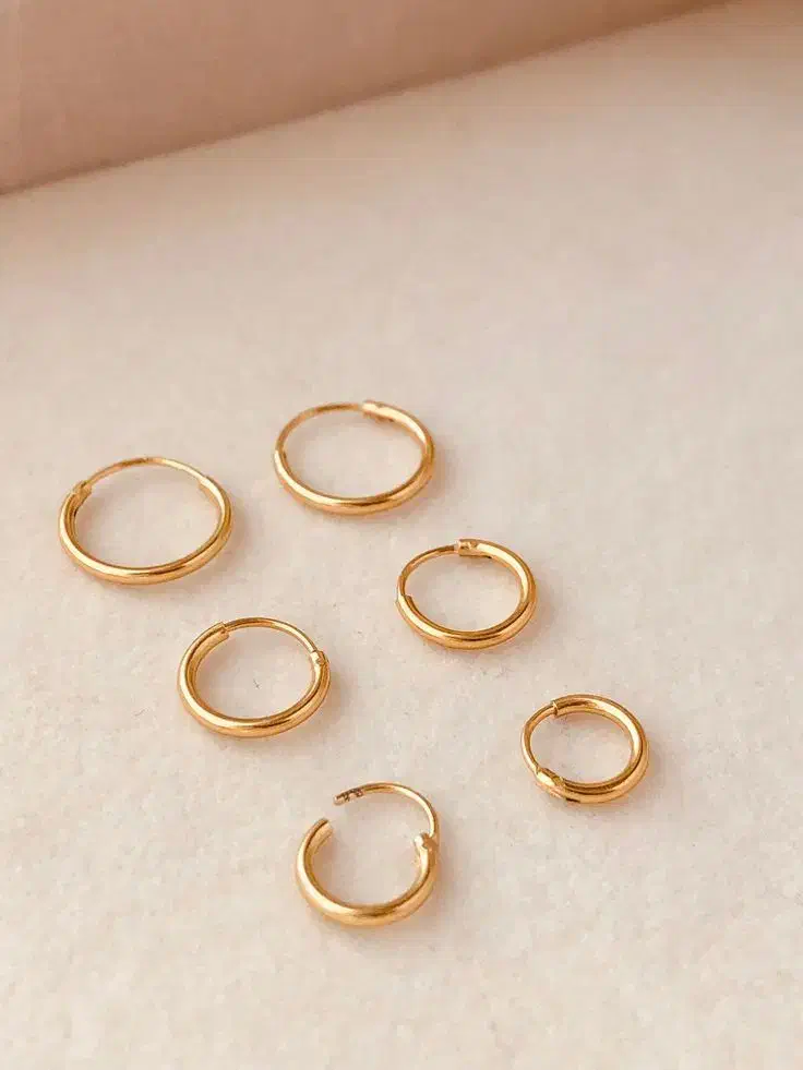 گوشواره طلا حلقه ای|جواهرات|تهران, شهرک ولیعصر شمالی|دیوار