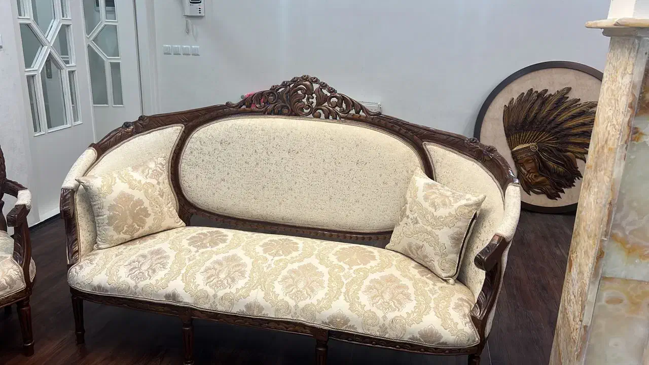 مبل سلطنتی ۸ نفره|مبلمان خانگی و میز عسلی|مهاباد (آذربایجان غربی), |دیوار