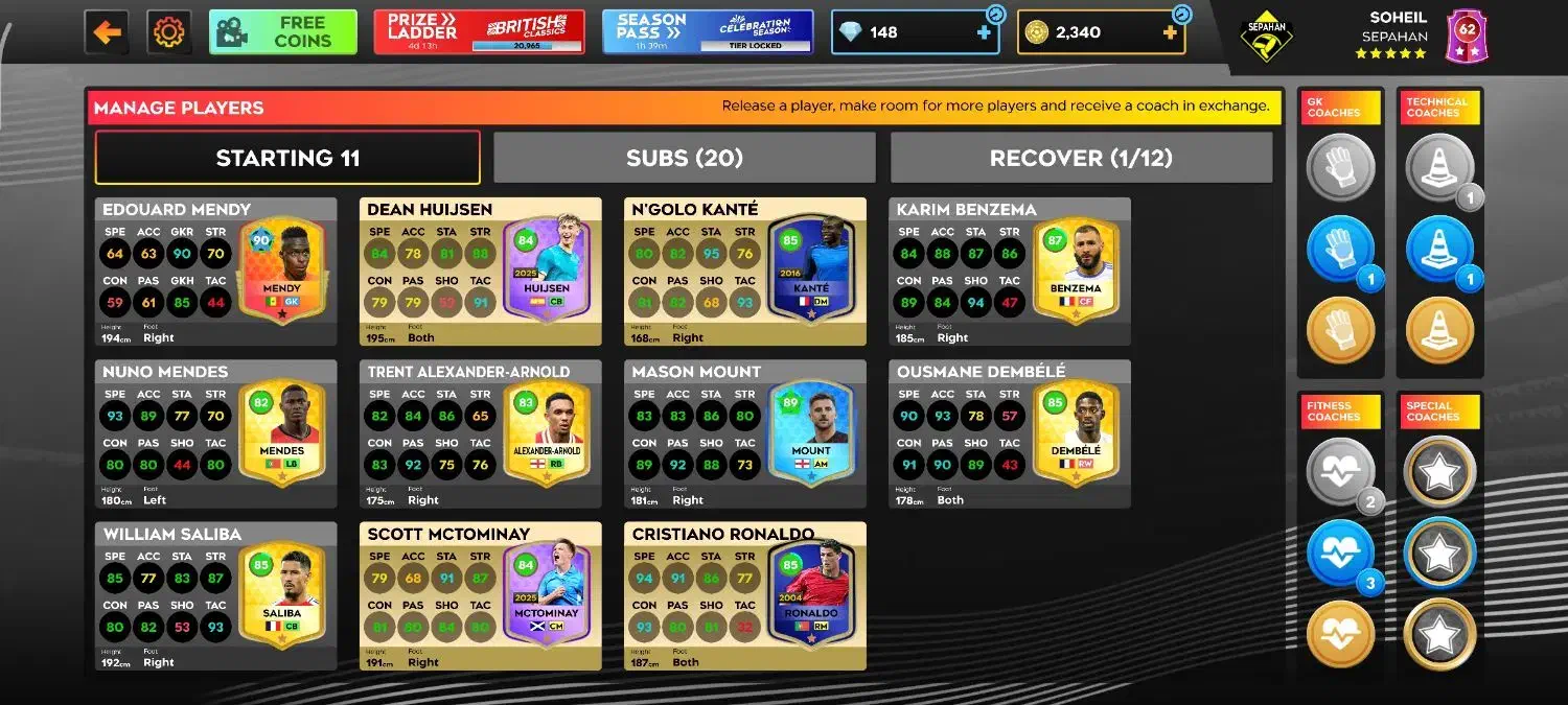 اکانت دریم لیگ|کنسول، بازی ویدئویی و آنلاین|اصفهان, ولدان|دیوار