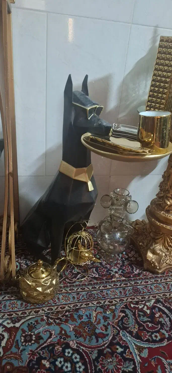مجسم سگ پلی استر|مجسمه، تندیس، ماکت|قم, شاه ابراهیم|دیوار