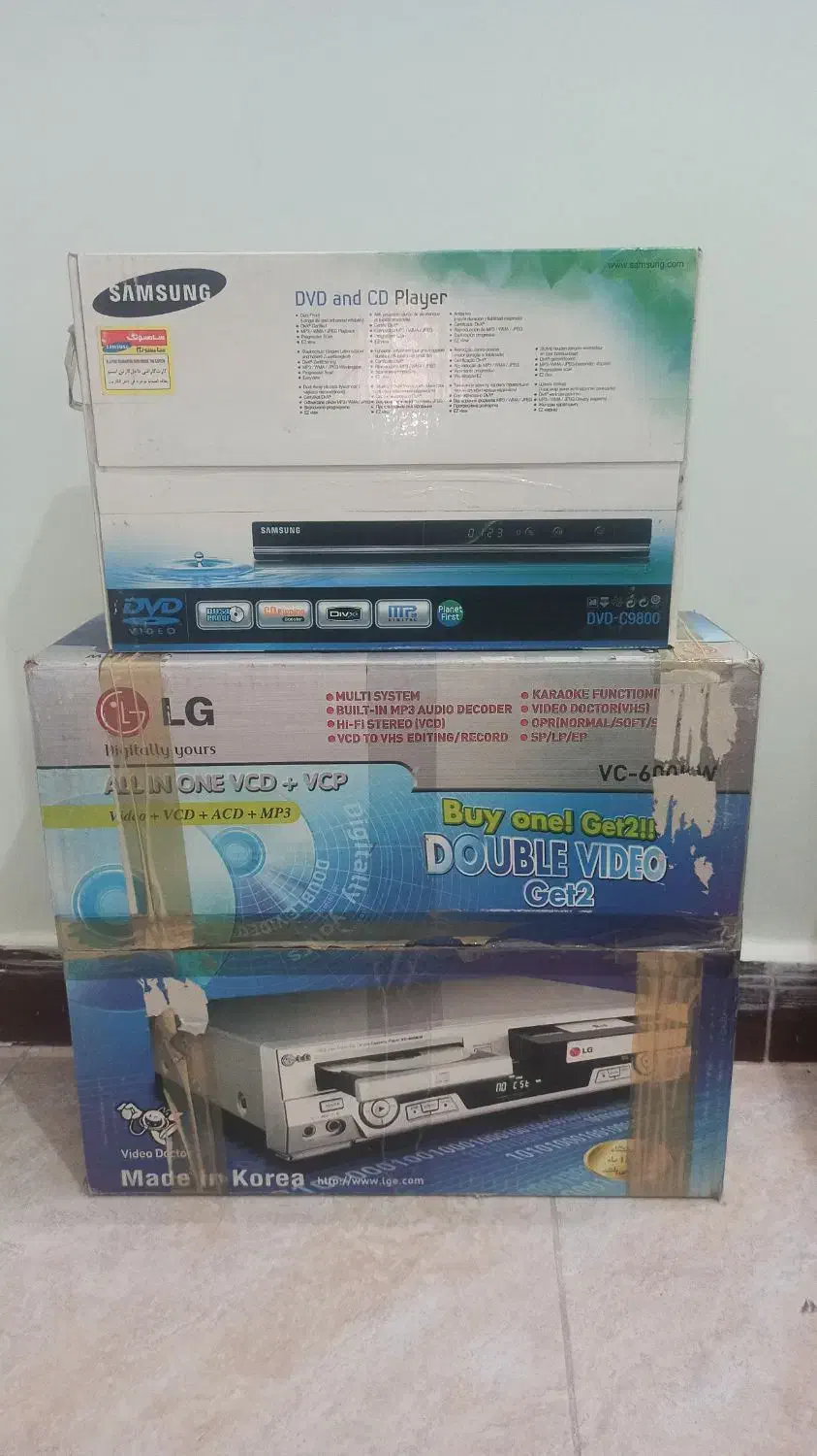 دی‌وی‌دی پلیر سامسونگ پلمپ و دبل ال‌جی کارکرد|پخش‌کننده DVD و ویدیو|بجنورد, |دیوار