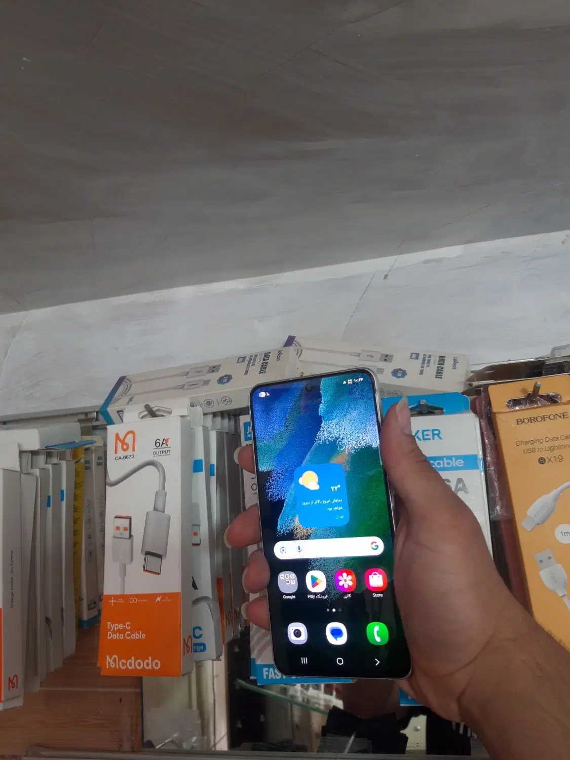 Samsung Galaxy S21FE 5G 256GB 8GB RAM تمیز درحدنو|موبایل|قم, حاج خلیل|دیوار