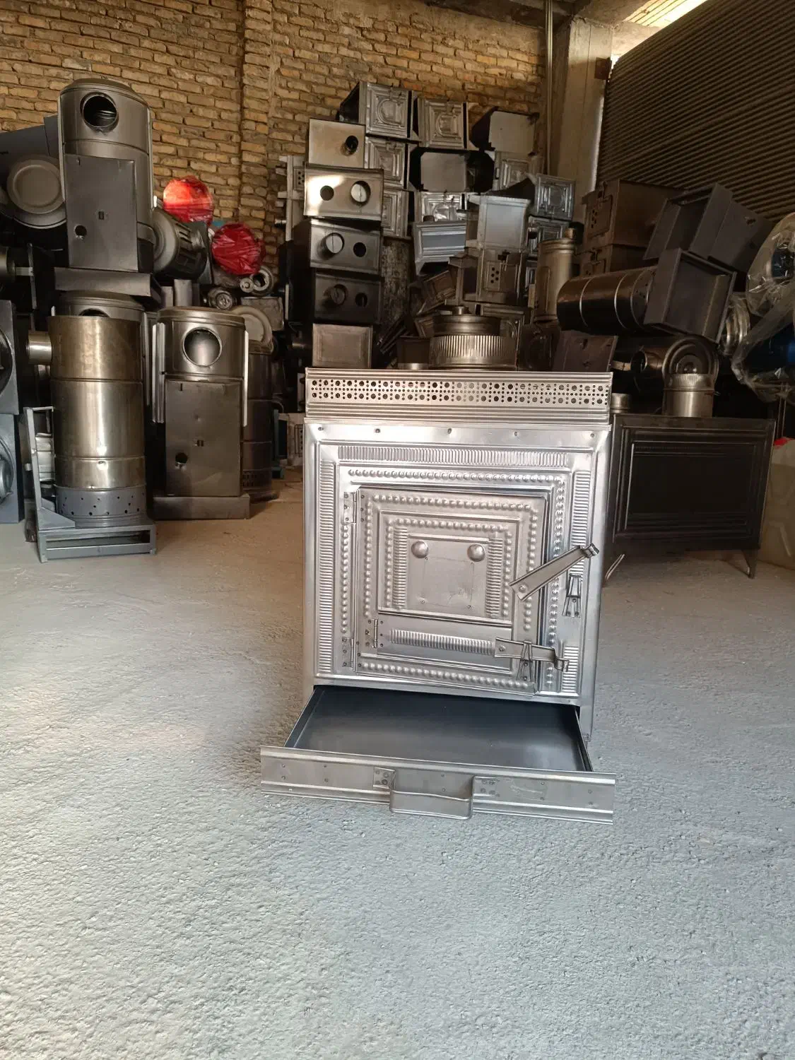 بخاری هیزمی تاج دار کشویی|بخاری، هیتر، شومینه|فردیس, نگارستان|دیوار