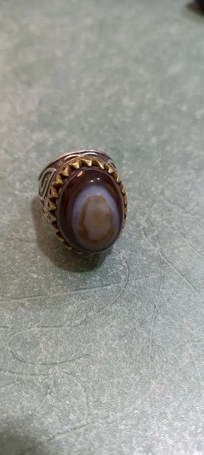 انگشتر نقره عقیق  سلیمانی چشم|کلکسیون اشیاء عتیقه|رامهرمز, |دیوار