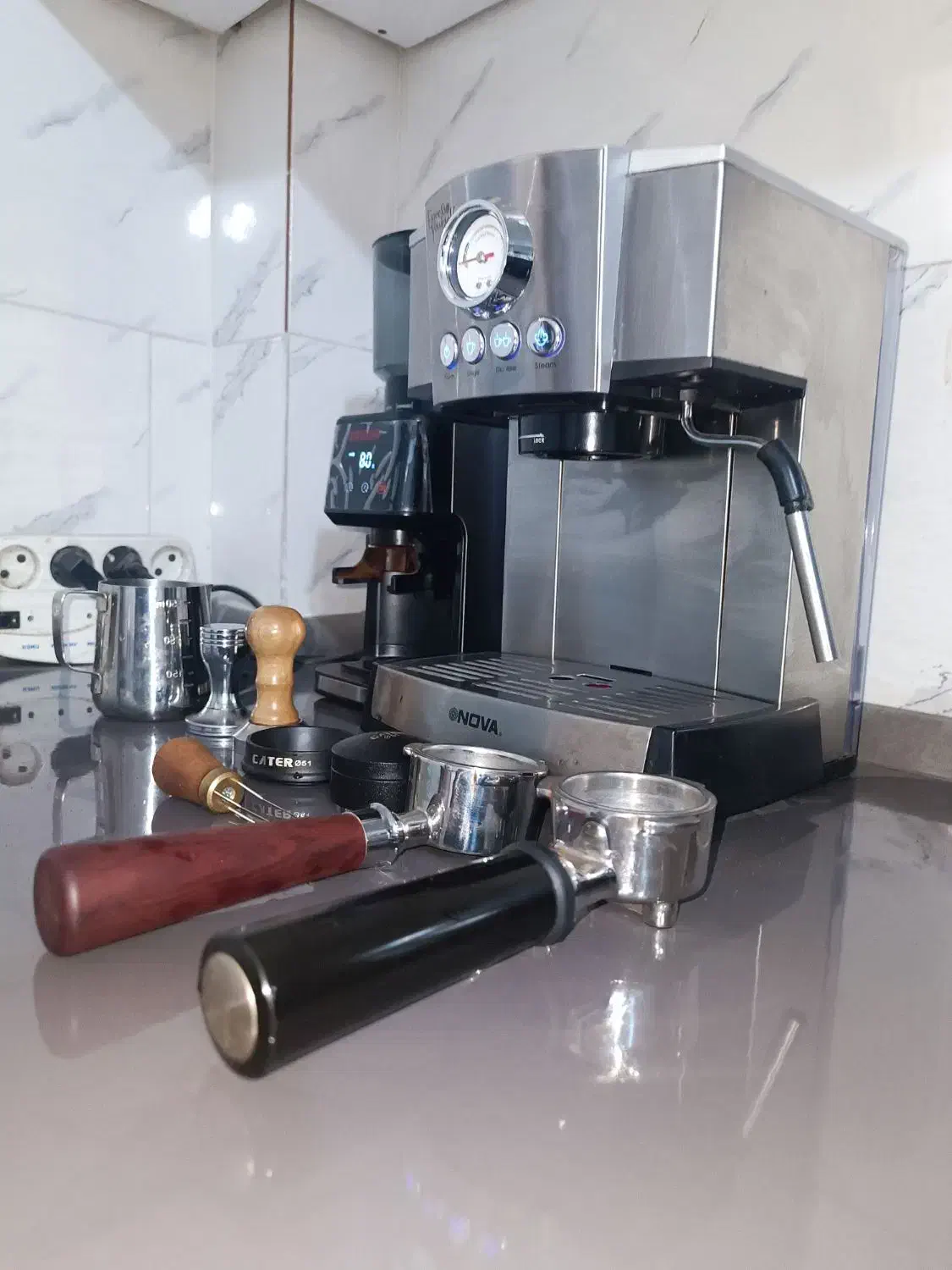 فروش کامل ست اسپرسو ساز قهوه ساز|سماور، چایساز، قهوهساز|ابریشم, |دیوار