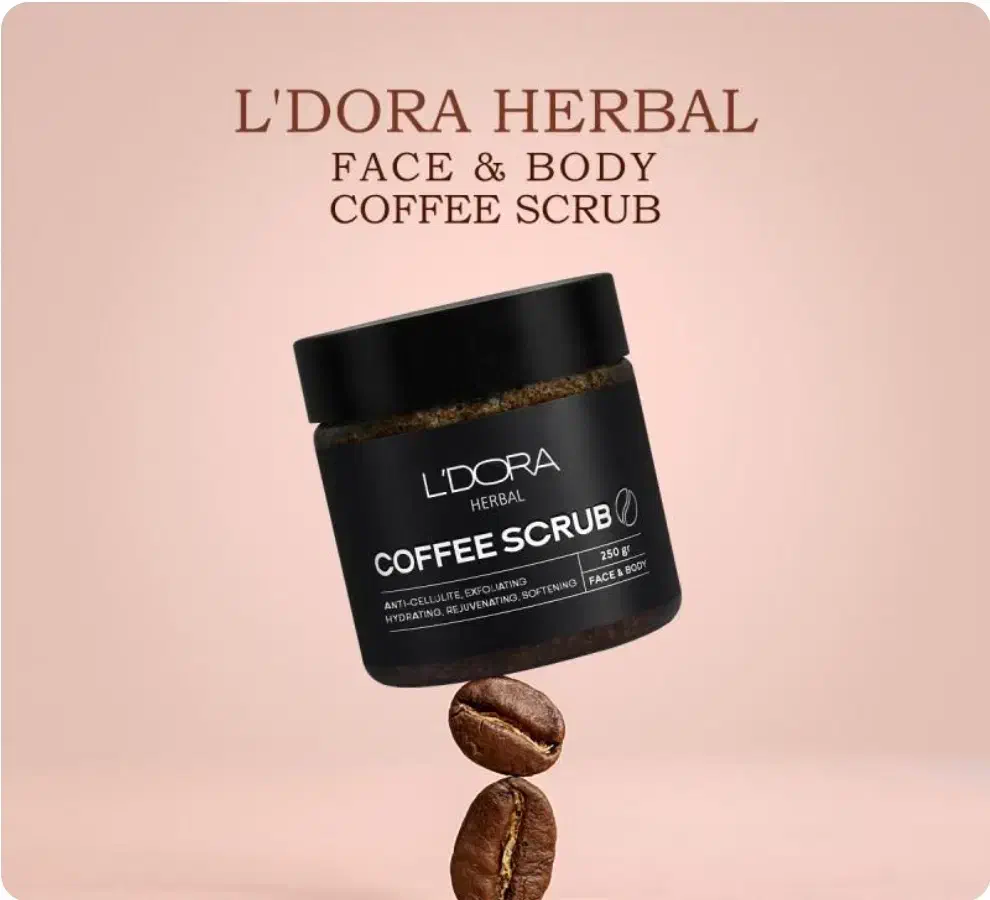 اسکراب قهوه صورت و بدن لدورا با تخفیف ویژه|آرایشی، بهداشتی، درمانی|لاهیجان, انقلاب|دیوار