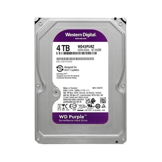HDD 4t WD هارد ۴ترا وسترن بنفش|قطعات و لوازم جانبی رایانه|مشهد, حجاب (شهرک غرب)|دیوار