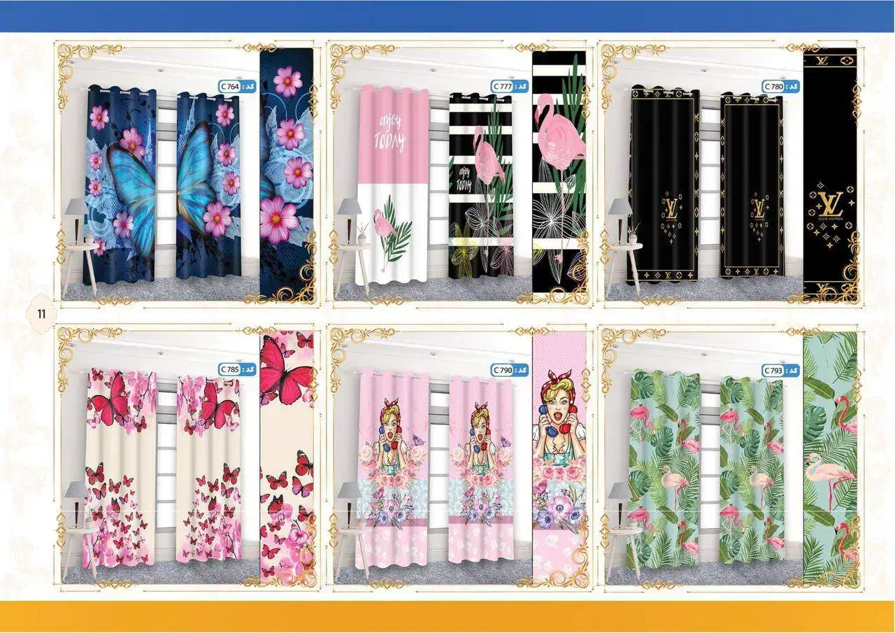 پرده اتاق کودک چاپی|پرده، رانر، رومیزی|مشهد, فاطمیه|دیوار