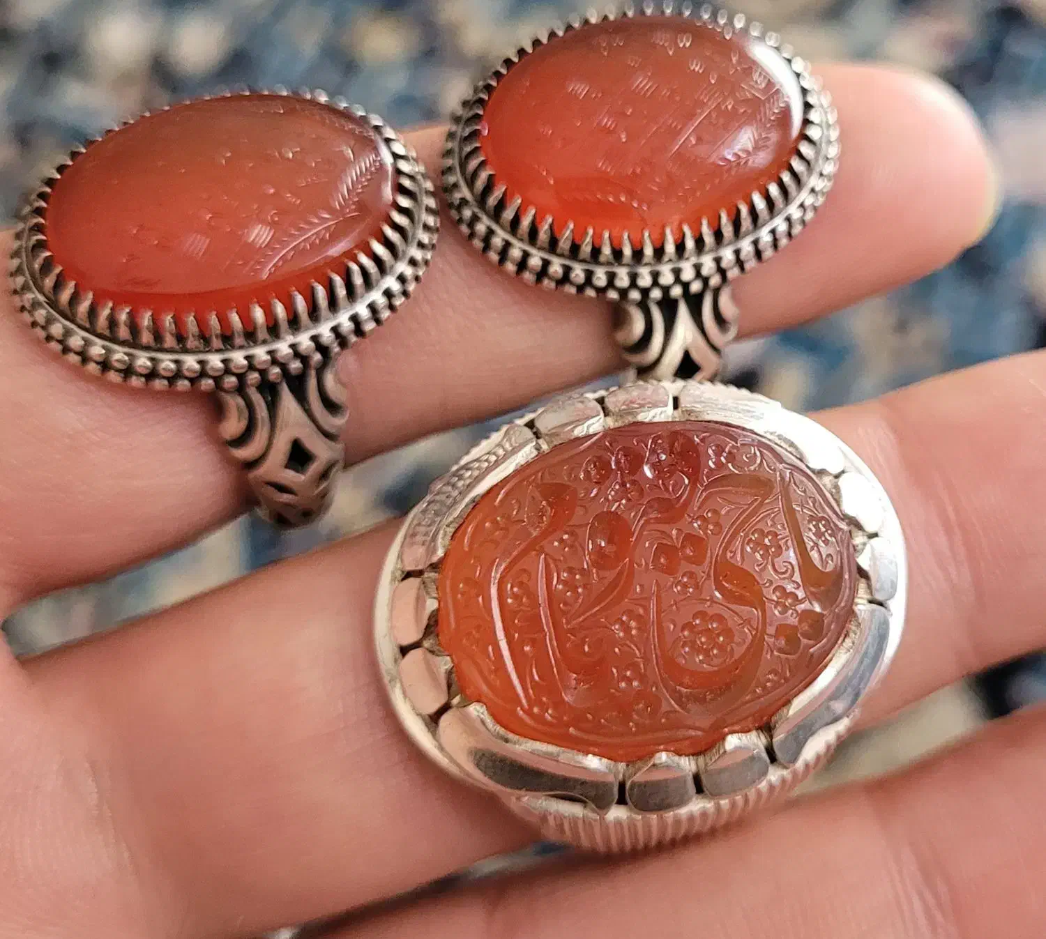 انگشتر عقیق دوقاب شیرازی|جواهرات|مرودشت, ژیان|دیوار