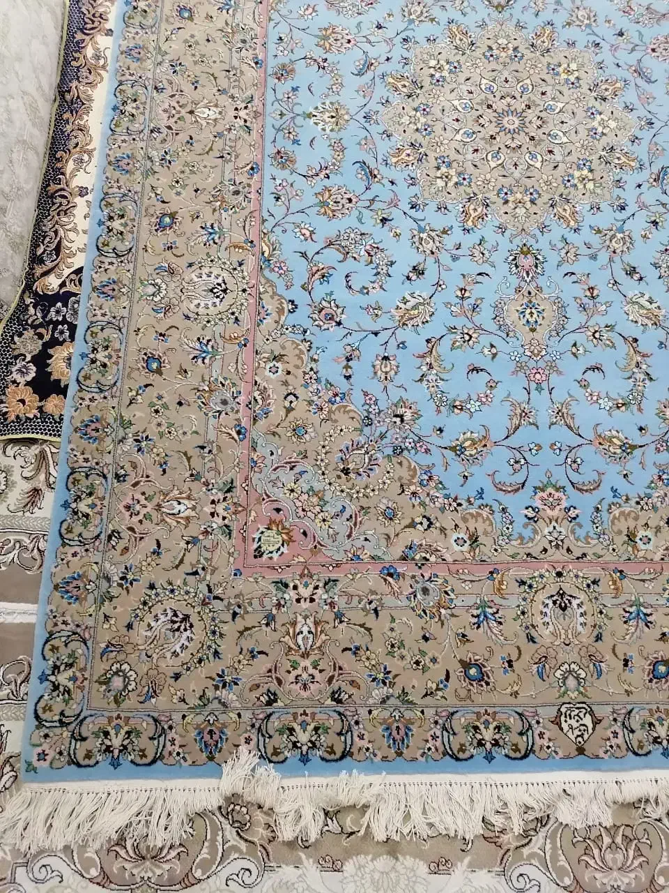 جفت فرش 6متری دستباف درجه یک کاشان|فرش|اراک, |دیوار