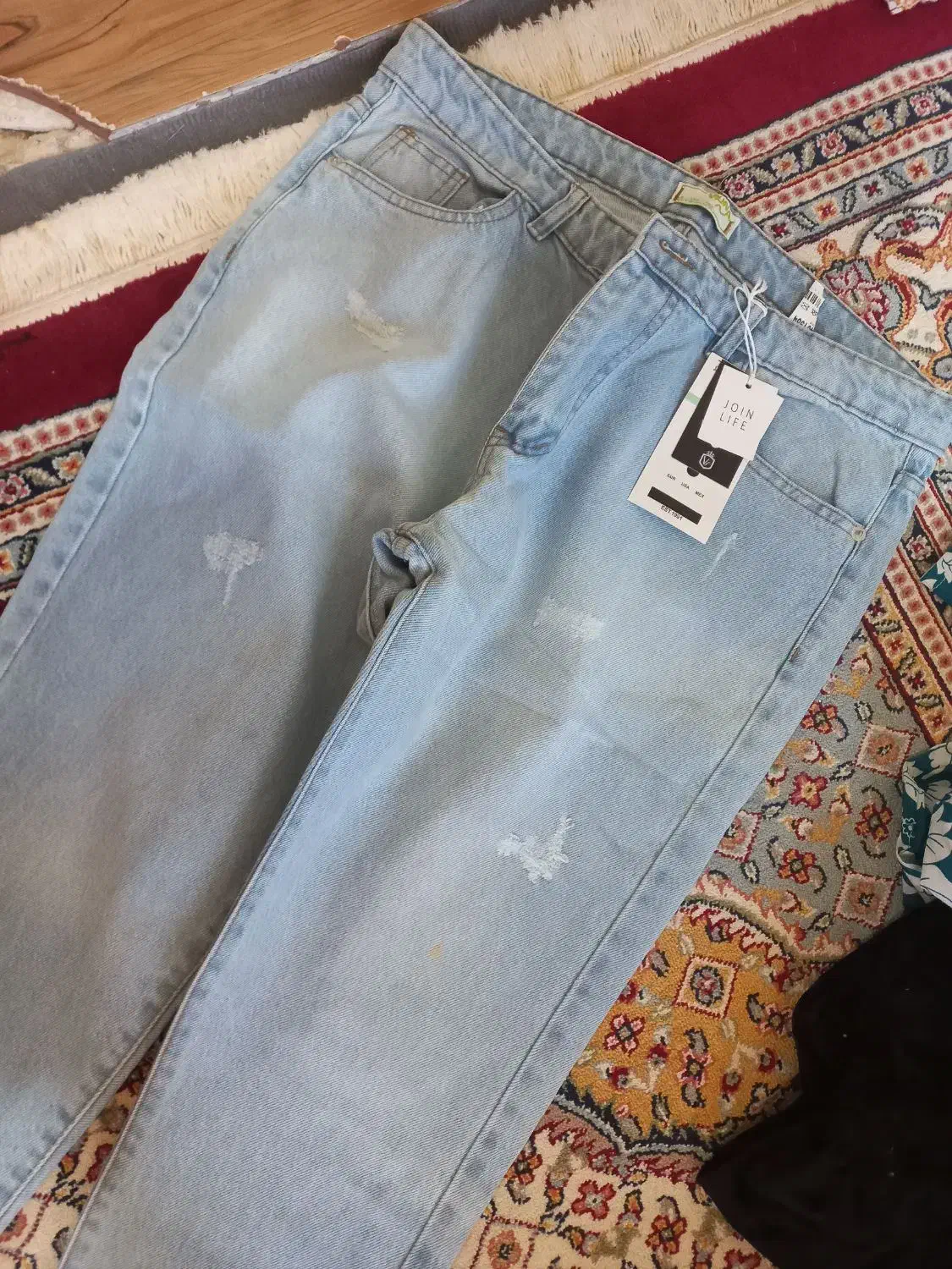 شلوار لی مام|لباس|گرمی, |دیوار