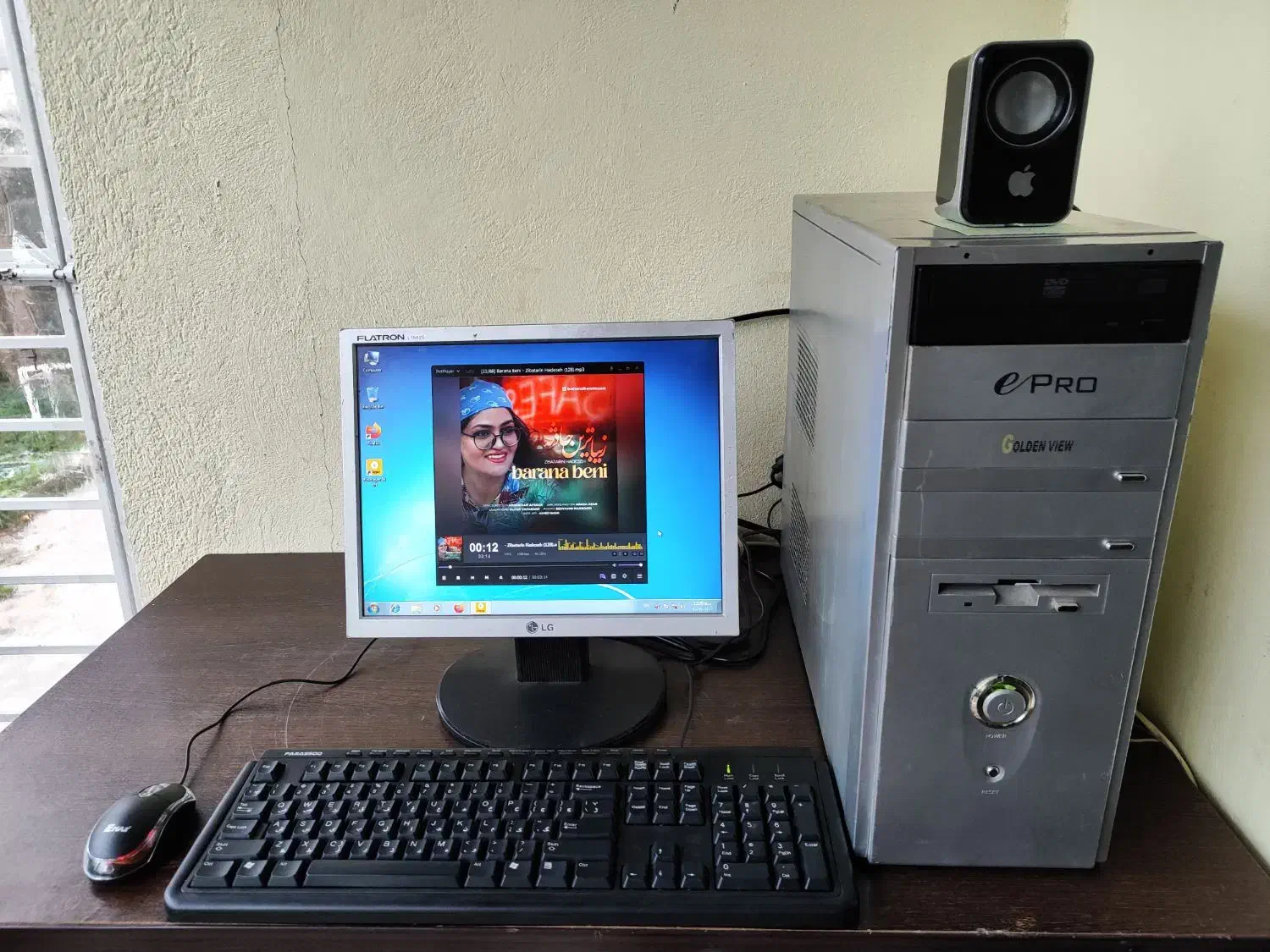 کامپیوتر ۳۸۰۰ با رم ۴ ddr2 هارد ۱۶۰ گرافیک ۵۱۲|رایانه رومیزی|چالوس, |دیوار