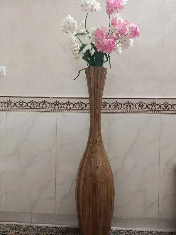 گلدان بامبو با گل مصنوعی|گل مصنوعی|پاکدشت, پاکدشت (مامازند)|دیوار