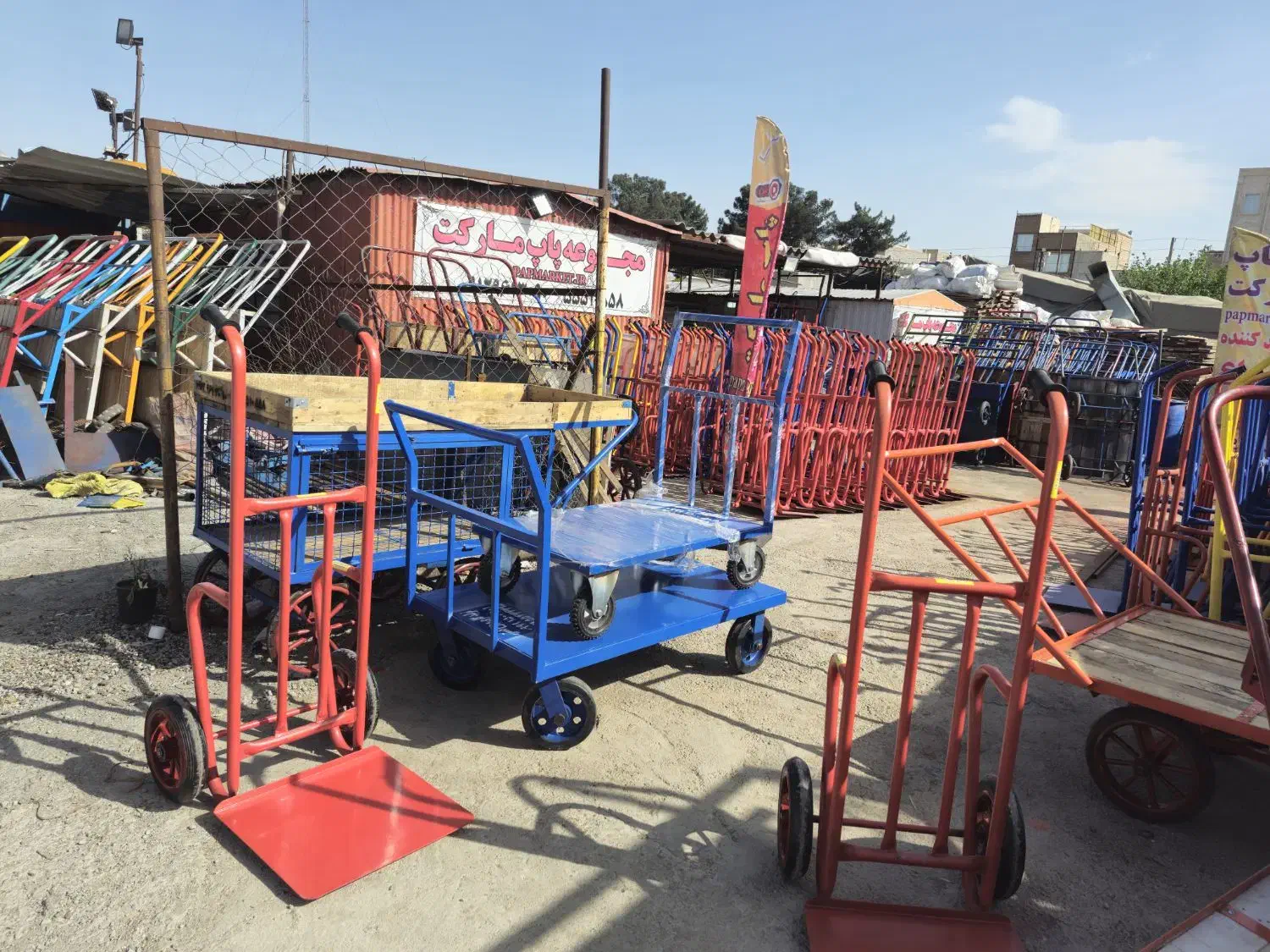 گاری تره بار چهار چرخ دستی حمل (تره باری) ارسال به|ابزارآلات|ری, بازار آهن|دیوار