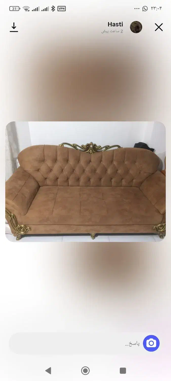 مبل سلطنتی کارنکرده تمیزو بدون لک|مبلمان خانگی و میز عسلی|رضوانشهر, |دیوار