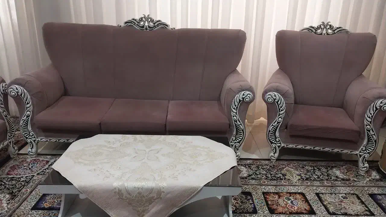 مبل ۷نفره با میز جلومبلی|مبلمان خانگی و میز عسلی|صفادشت, |دیوار