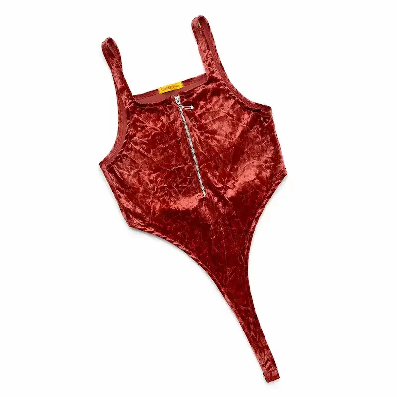 بادی مخمل جلو زیپ زنانه|لباس|ایلام, |دیوار